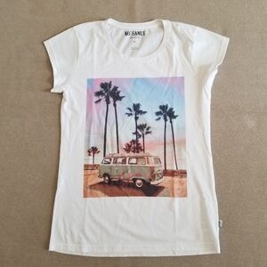 Ko Samui Long White Graphic Tee Size XL (Runs Small)